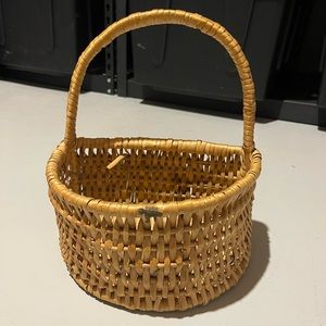 Semi Circle Wicker Basket